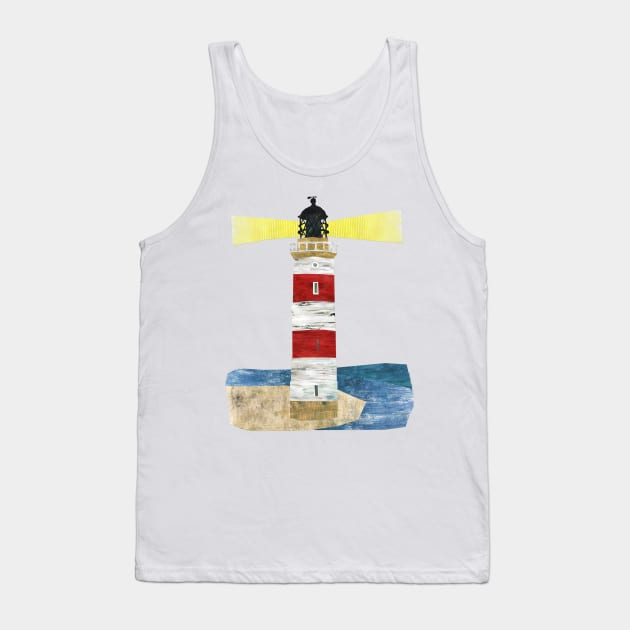 Lighthouse (with light) Tank Top by Babban Gaelg